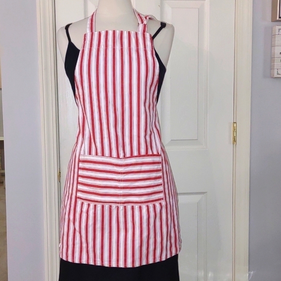 Candy Stripe Full Cotton Apron - Picture 1 of 5